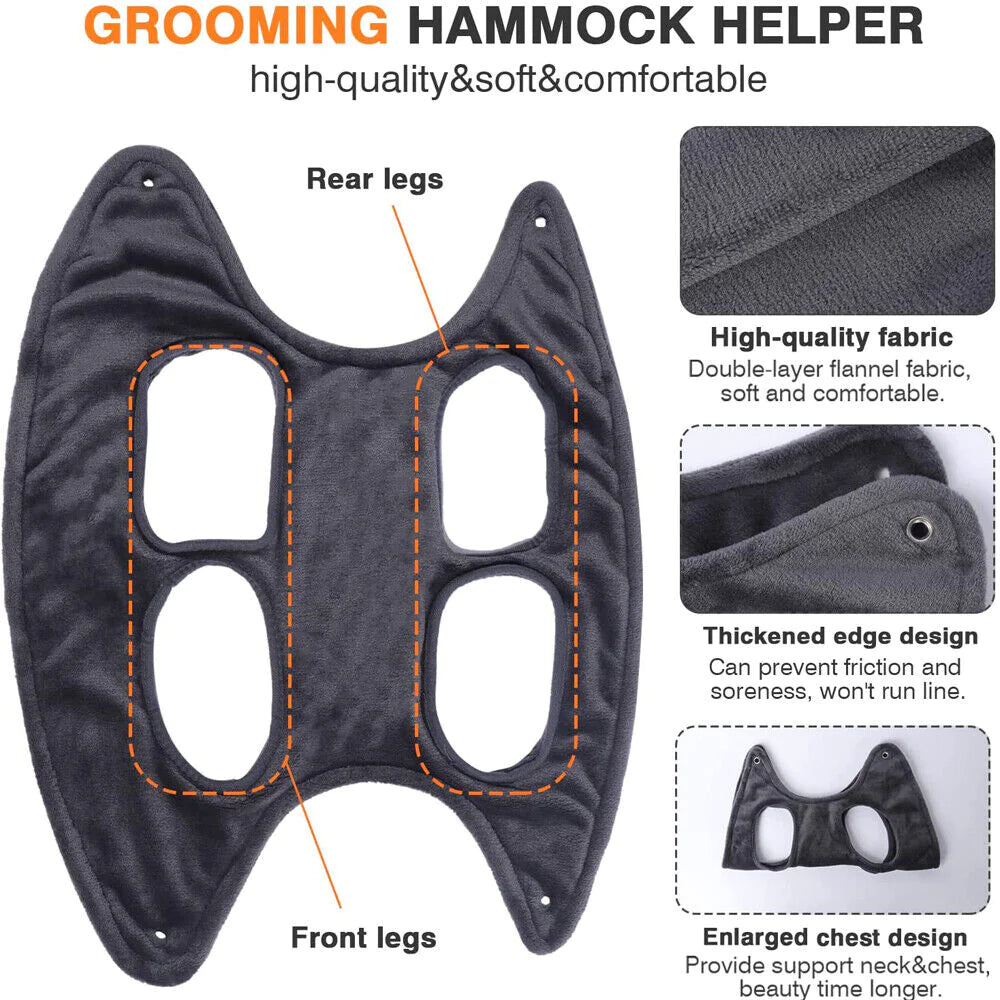 Breathable Pet Grooming Hammock Sling - Home Helps HOOVES