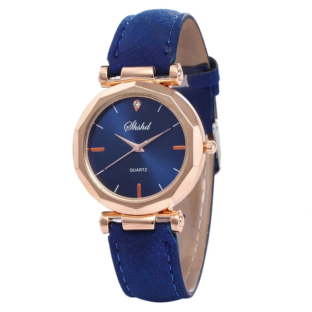 Fashion Women Leather Casual Watch