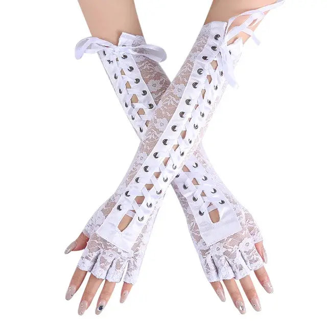 Elbow Length Half-finger Gloves