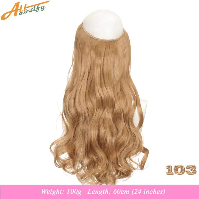 Synthetic No Clip Artificial Hair