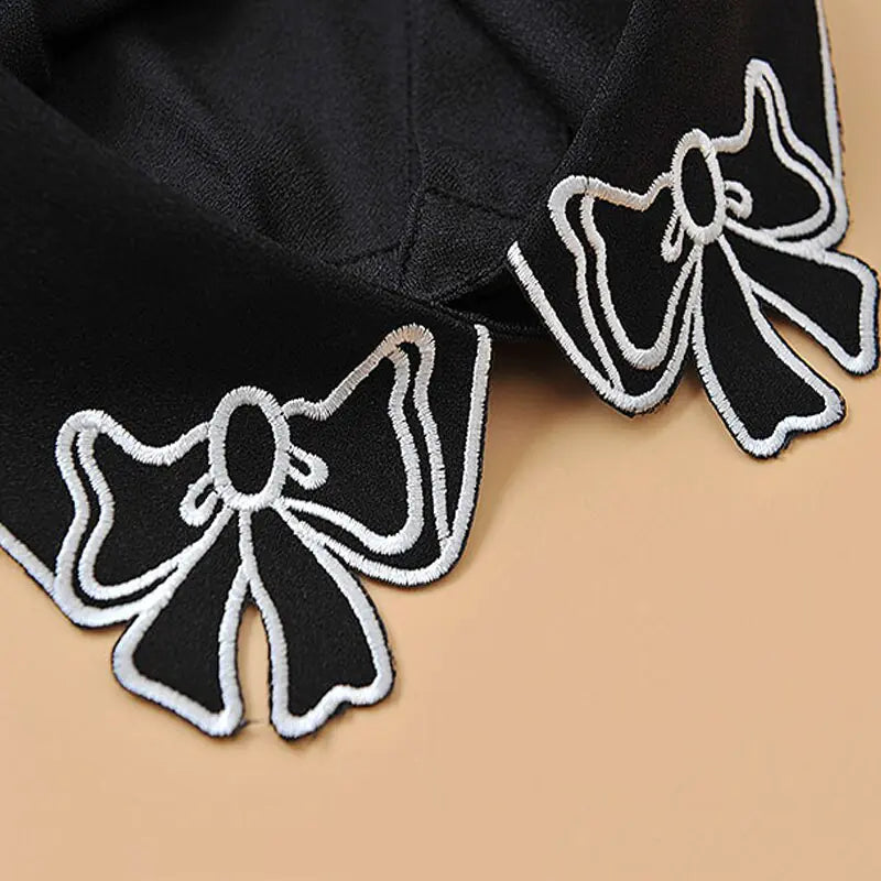 Embroidery Women Collar Shirt