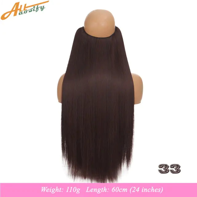 Synthetic No Clip Artificial Hair