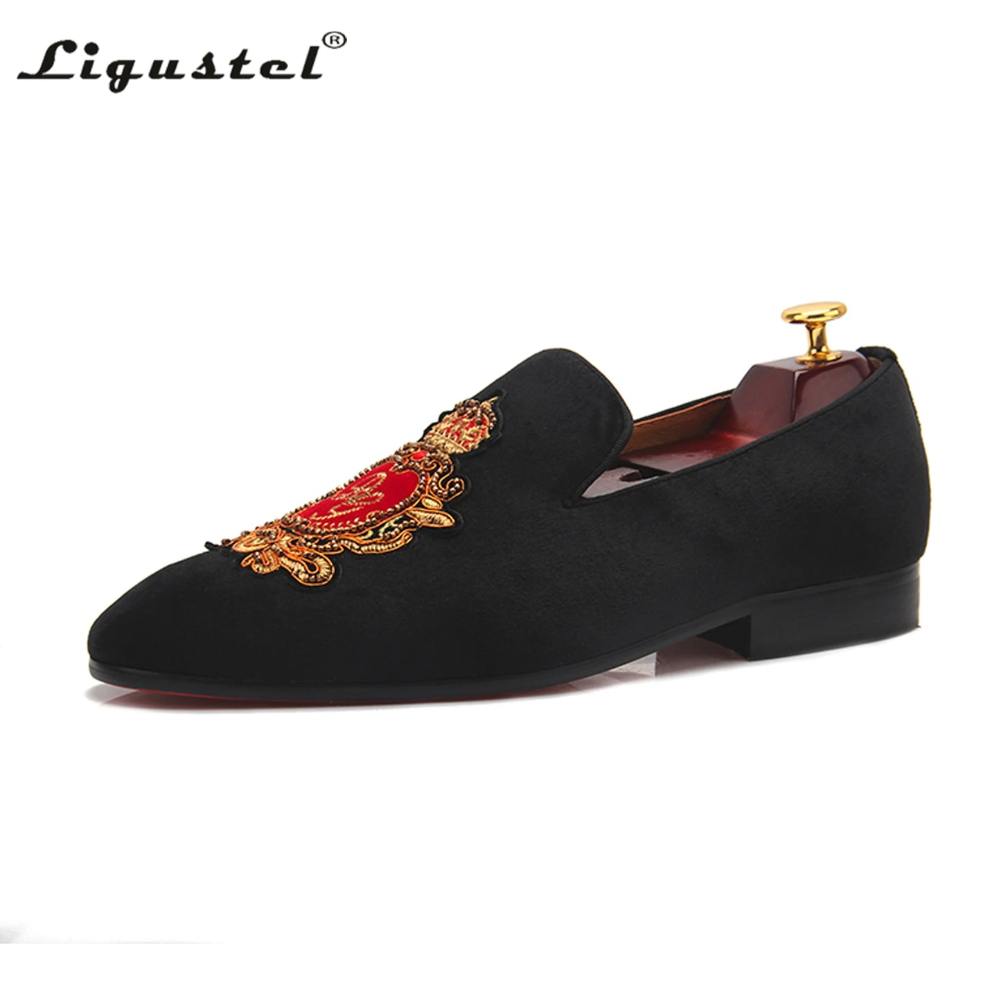 Luxury handmade men's loafers dress shoes