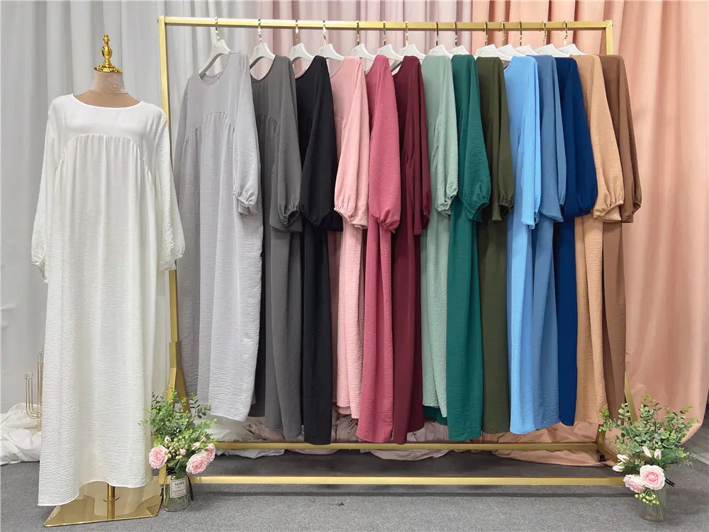 Solid Color Abayas for Women