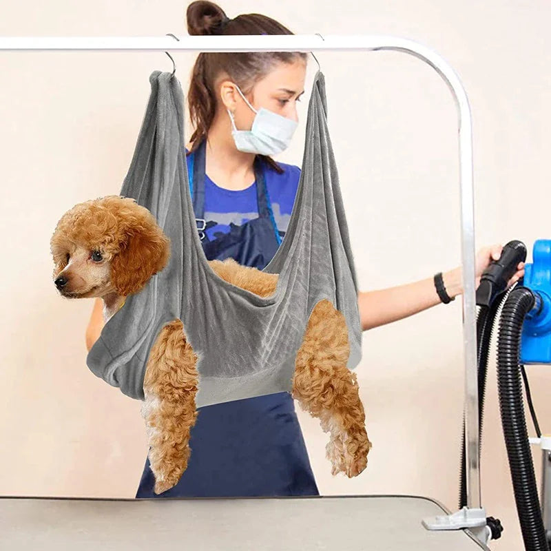 Breathable Pet Grooming Hammock Sling - Home Helps HOOVES