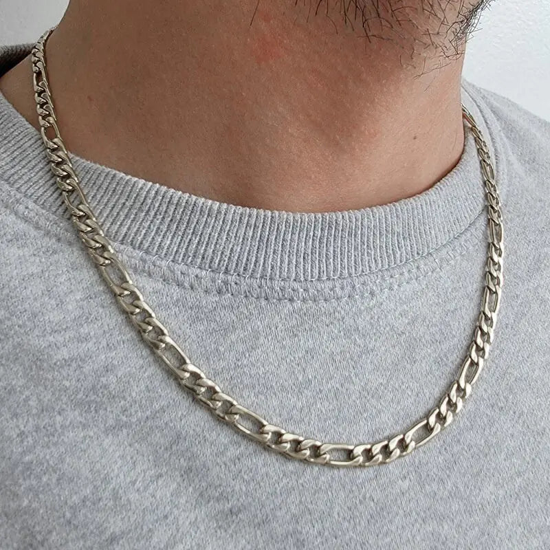 Stainless Steel Paper Clip Necklace for Men HOOVES